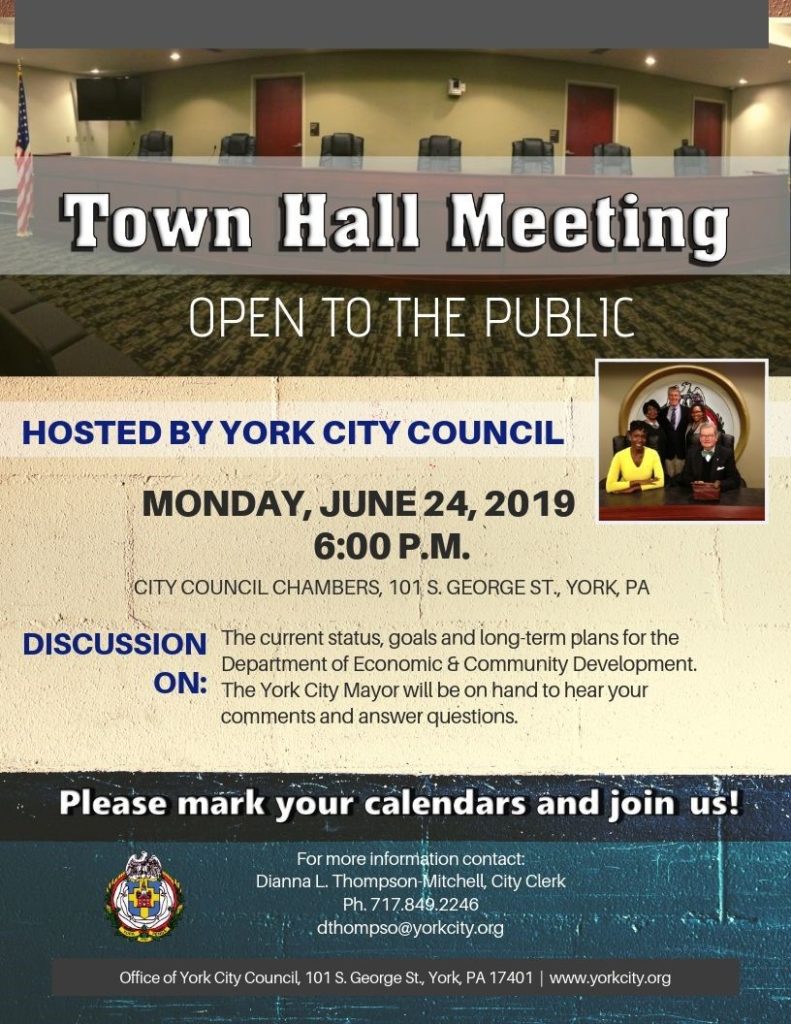 York City Council Town Hall Meeting City of York, Pennsylvania